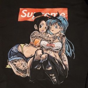 Supreme chi chi and bulma sweatshirt